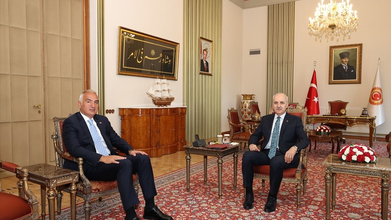 TBMM Başkanı Kurtulmuş, Kültür ve Turizm Bakanı Ersoy'u Ağırladı
