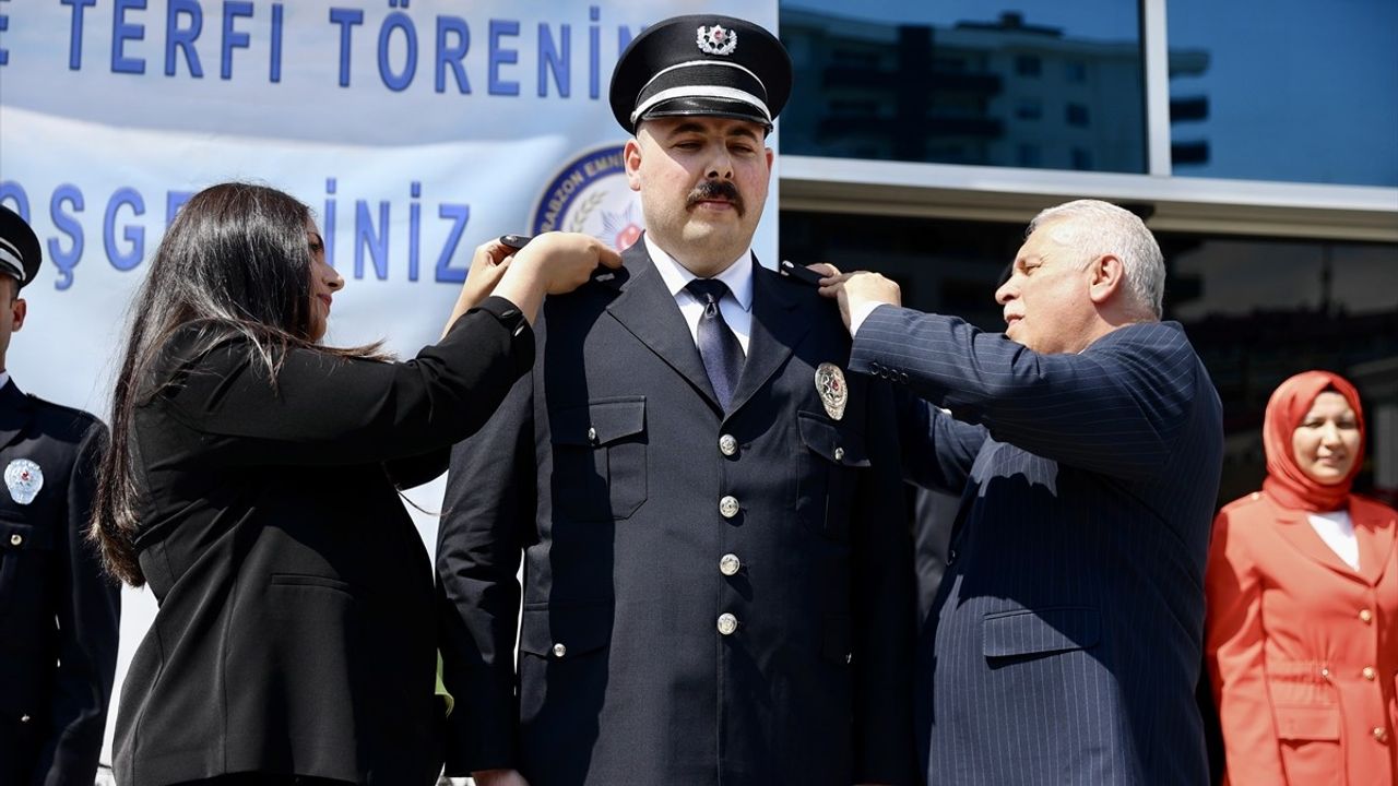 Trabzon'da Rütbe Terfi Töreni Düzenlendi