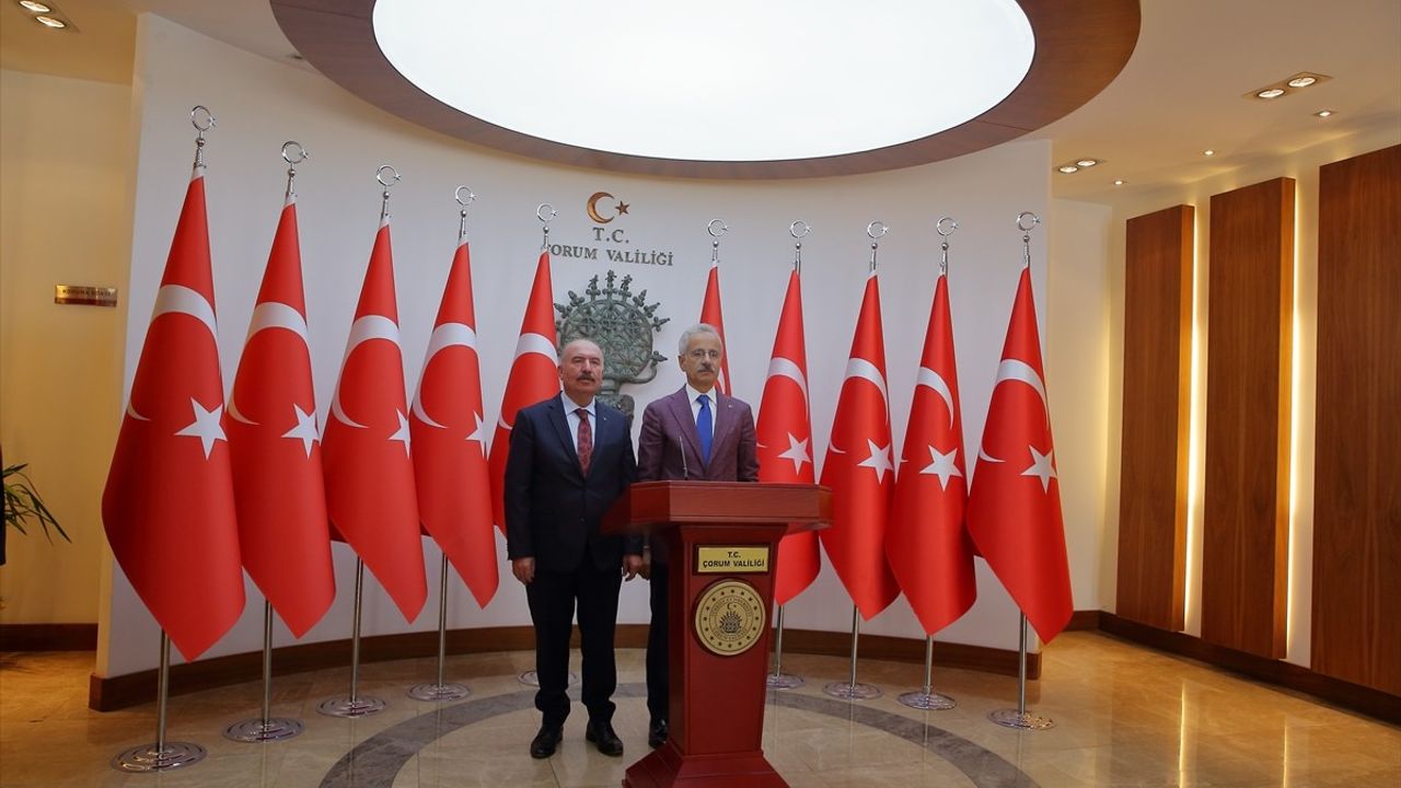 Ulaştırma ve Altyapı Bakanı Abdulkadir Uraloğlu'nun Çorum Ziyareti
