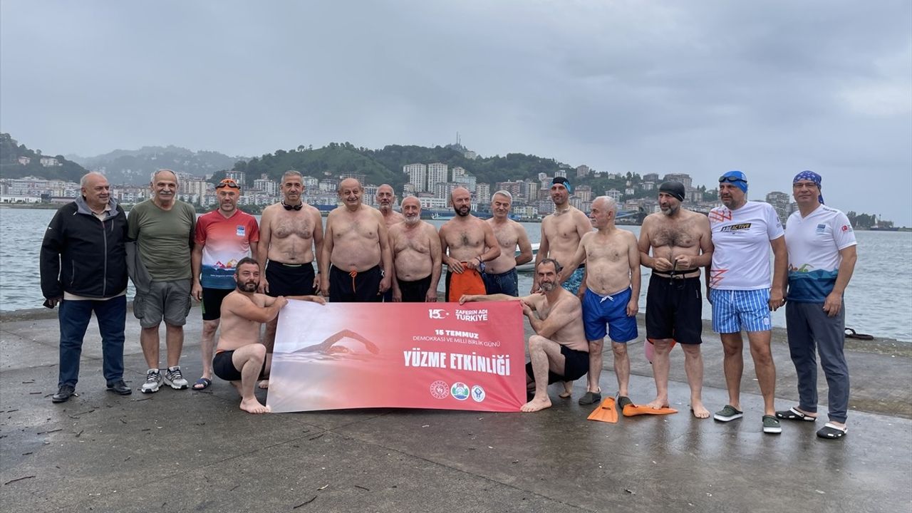 15 Temmuz'da Rize'de Yüzme Etkinliği