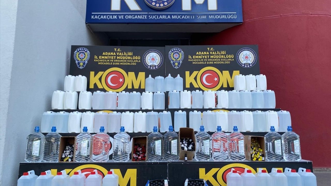 Adana'da 800 Litre Kaçak Etil Alkol Ele Geçirildi