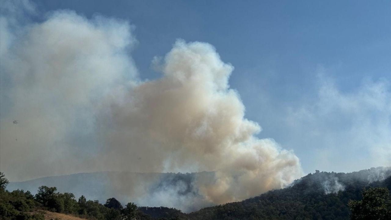 Afyonkarahisar'da Orman Yangınına Müdahale Devam Ediyor