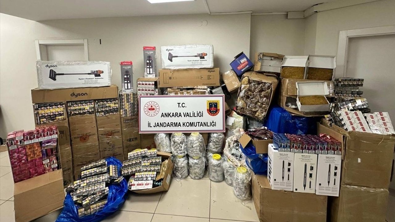 Ankara'da 7 Milyon Lira Değerinde Kaçak Ürün Ele Geçirildi