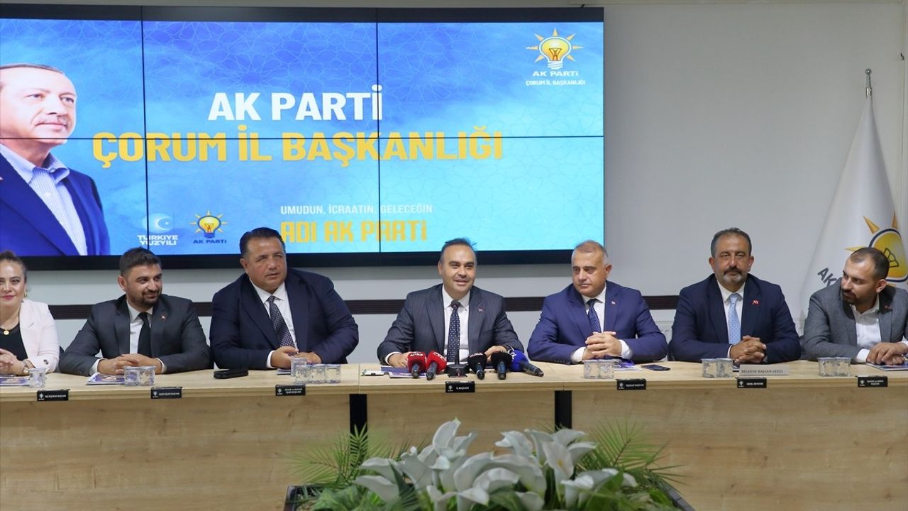 Bakan Kacır, Çorum'da Savunma Sanayisi ve Yerel Kalkınma Vurgusu Yaptı