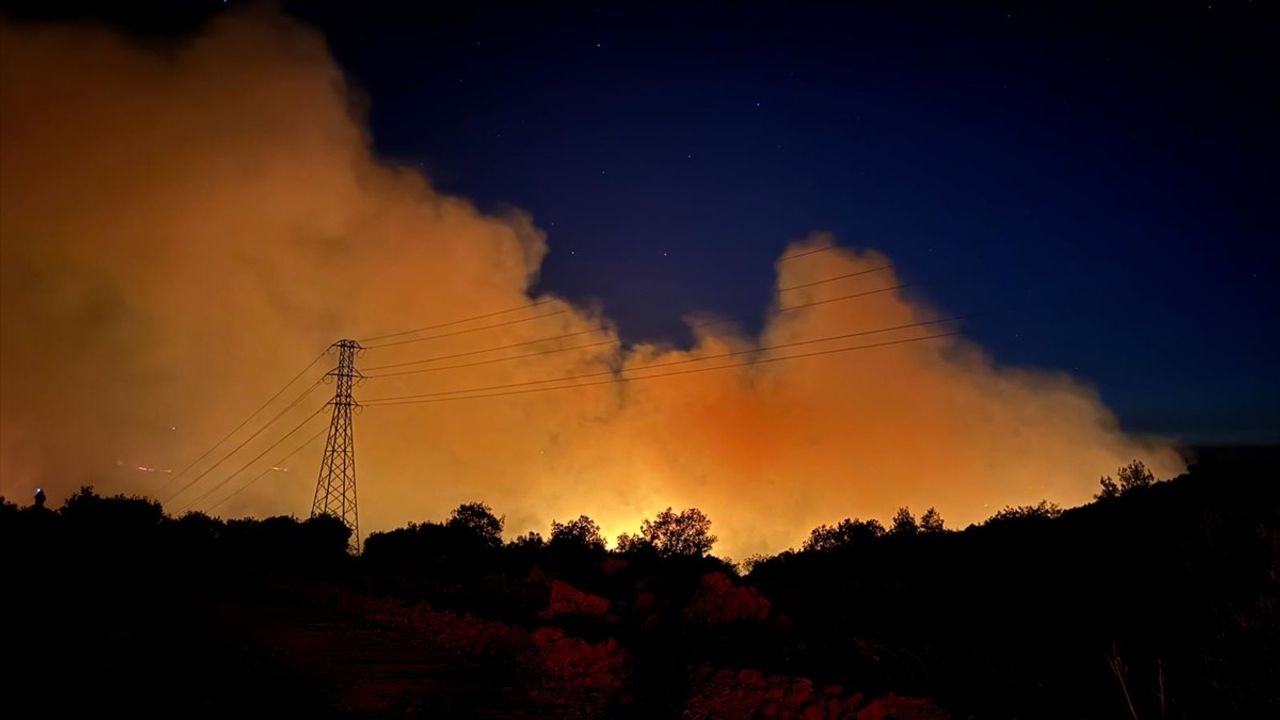 Balıkesir'de Orman Yangınına Müdahale Devam Ediyor