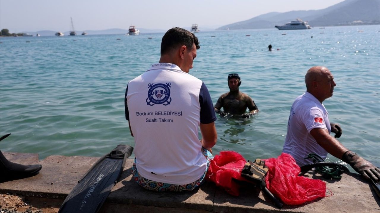 Bodrum'da Deniz Dibi Temizliği Etkinliği