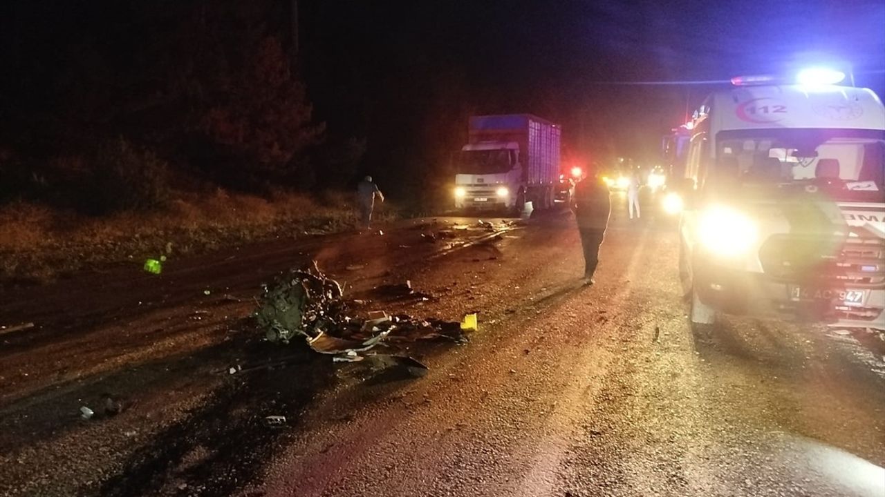 Bolu'da Geyiğe Çarpan Araçta Kaza: 1 Ölü, 1 Yaralı