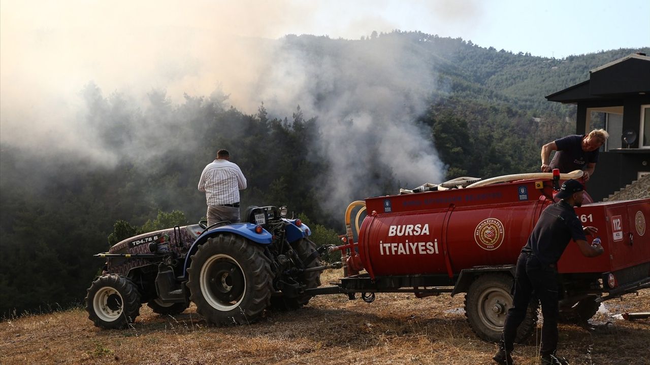 Bursa'da Orman Yangını: Gürsu ile Kestel Arasındaki Ekipler Müdahaleye Devam Ediyor
