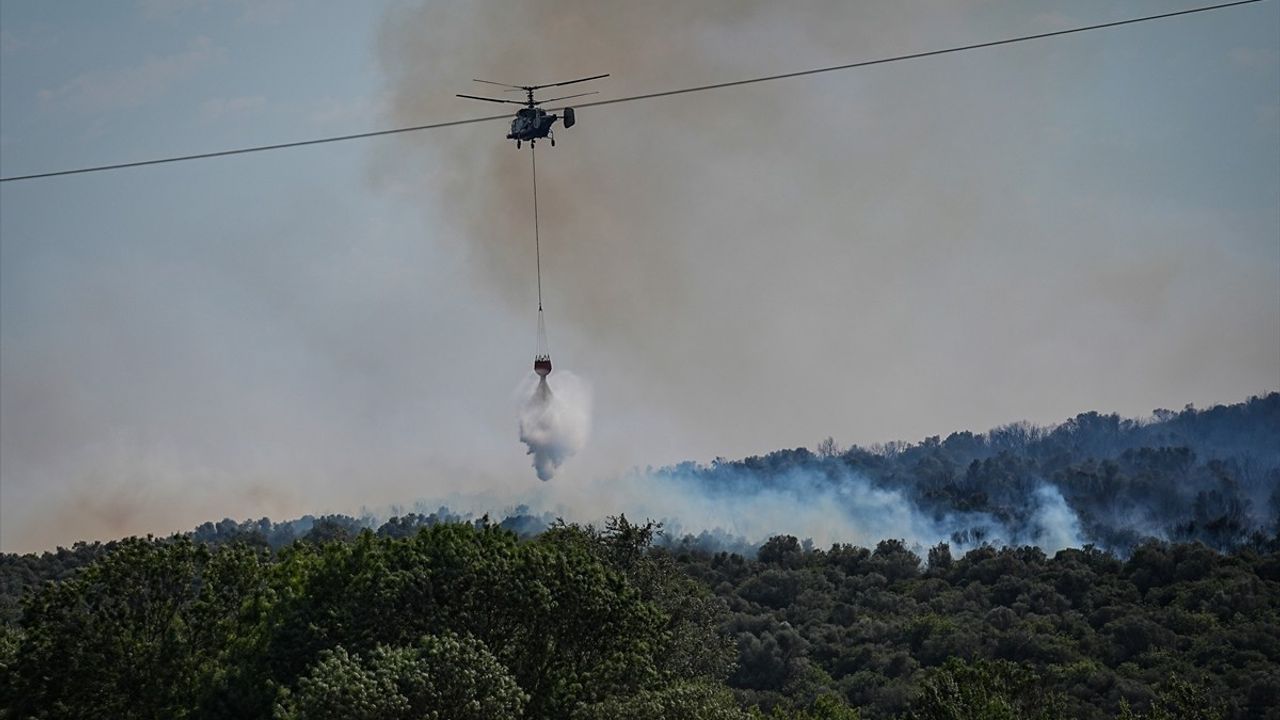 Bursa'da Orman Yangınına Müdahale Ediliyor