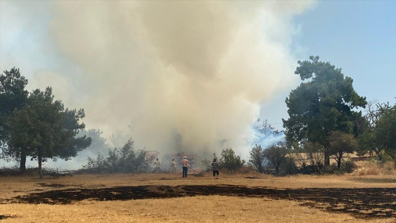 Çanakkale'de Orman Yangını: Havadan ve Karadan Mücadale