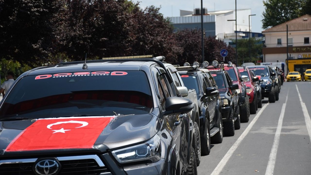 Düzce'de 15 Temmuz İçin Off-Road Turu Düzenlendi