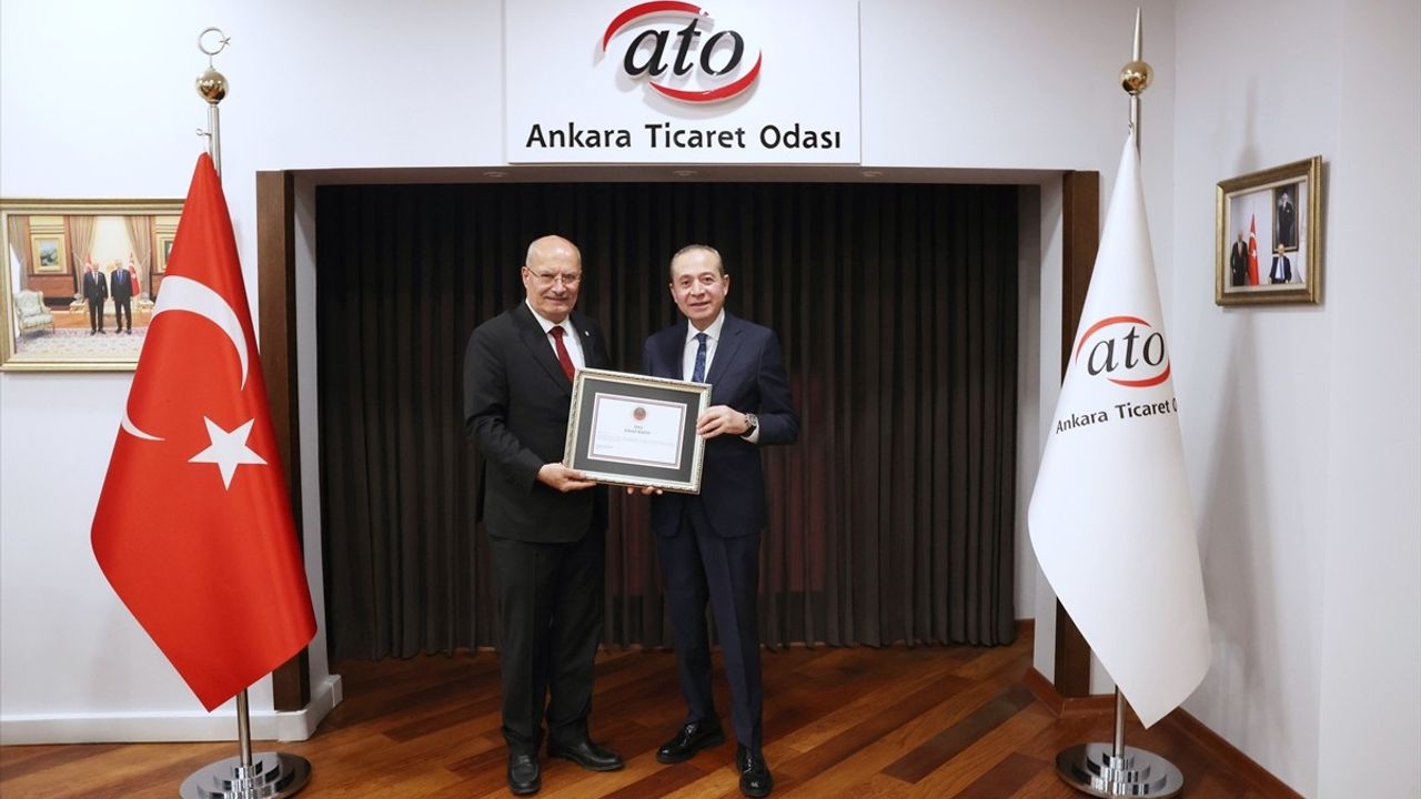 Gençlerbirliği Başkanı Osman Sungur'dan ATO Başkanı Baran'a Ziyaret