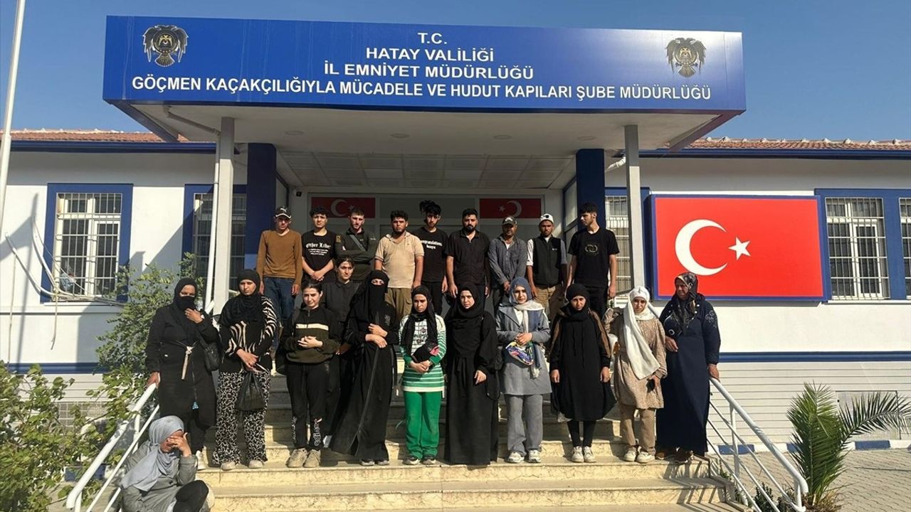 Hatay'da Düzensiz Göçmenler Yakalandı
