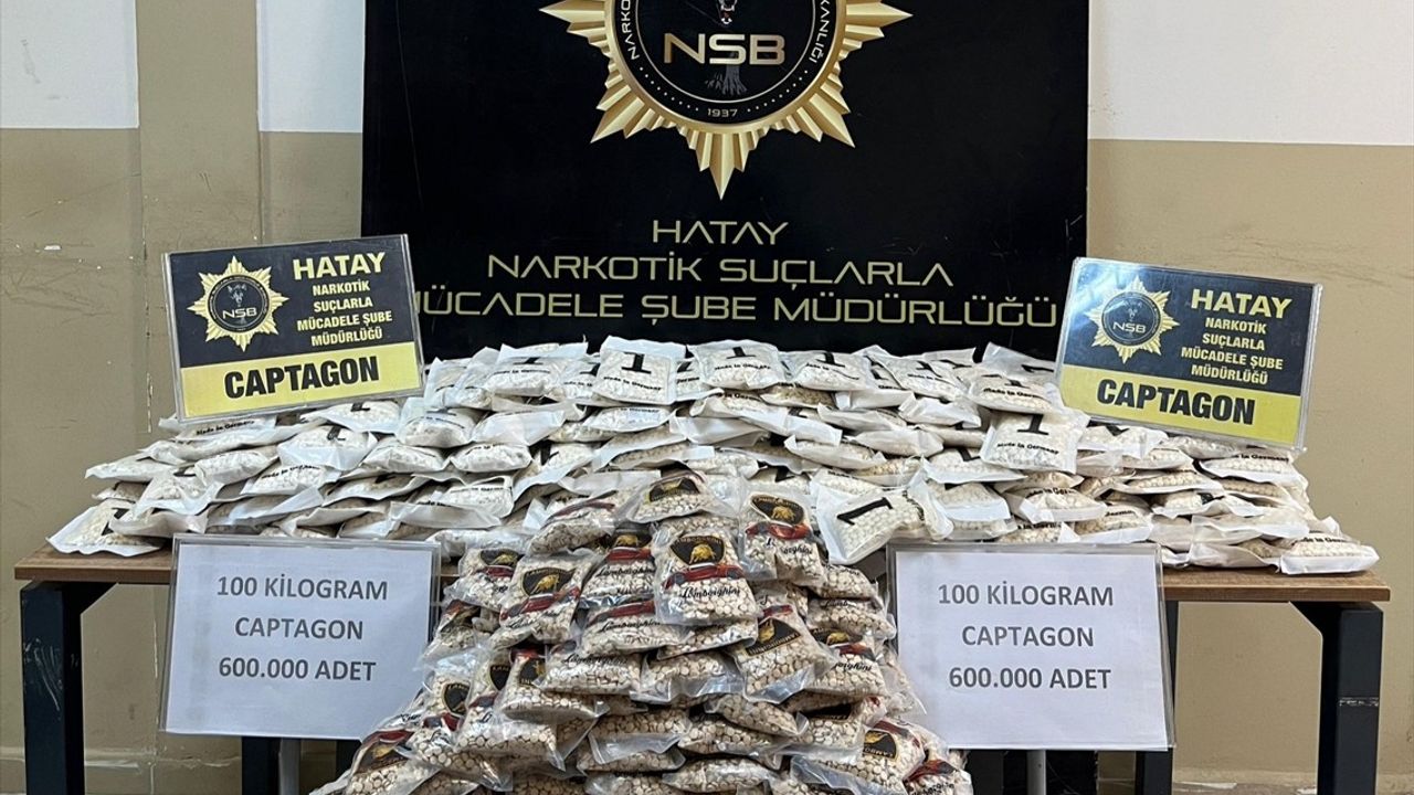 Hatay'da Muhteşem Uyuşturucu Operasyonu: 600 Bin Hap Ele Geçirildi