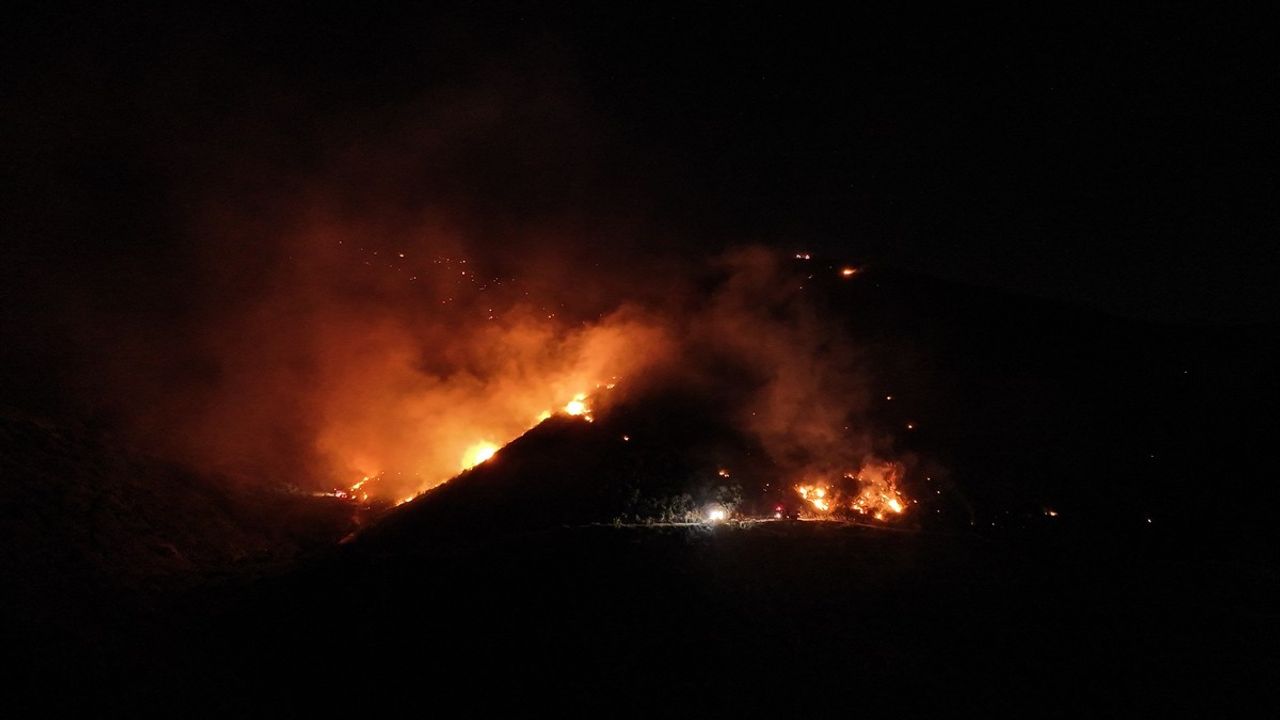 Hatay'daki Orman Yangınına Müdahelenin Devamı