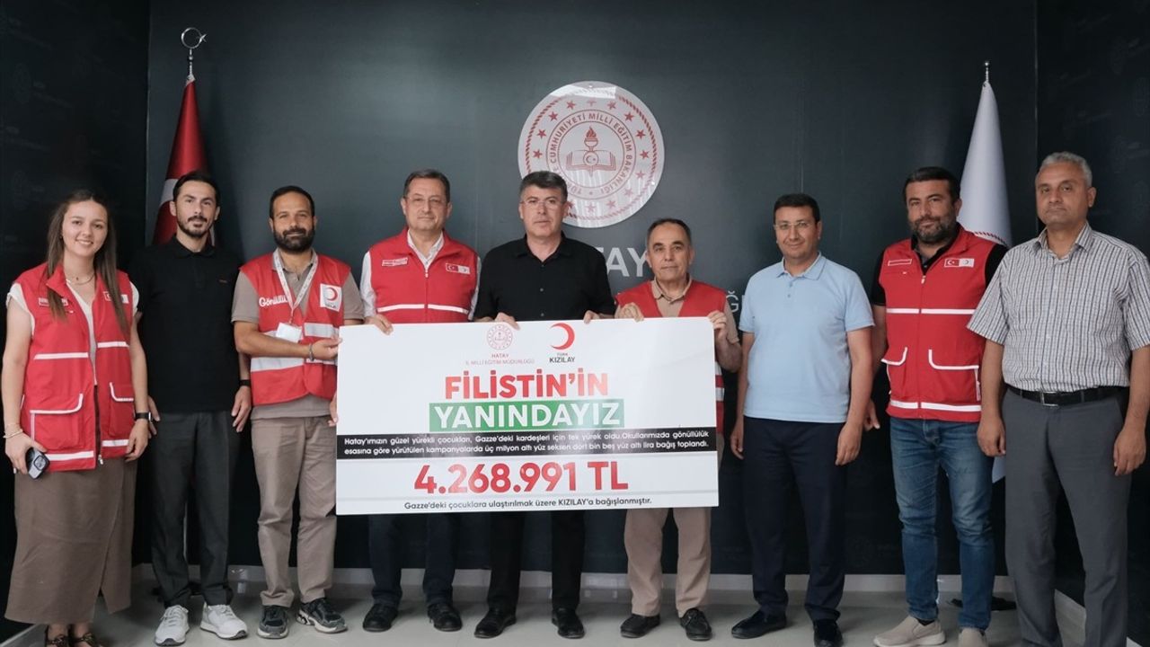 Hataylı Öğrencilerin Filistinli Çocuklara Yardımı
