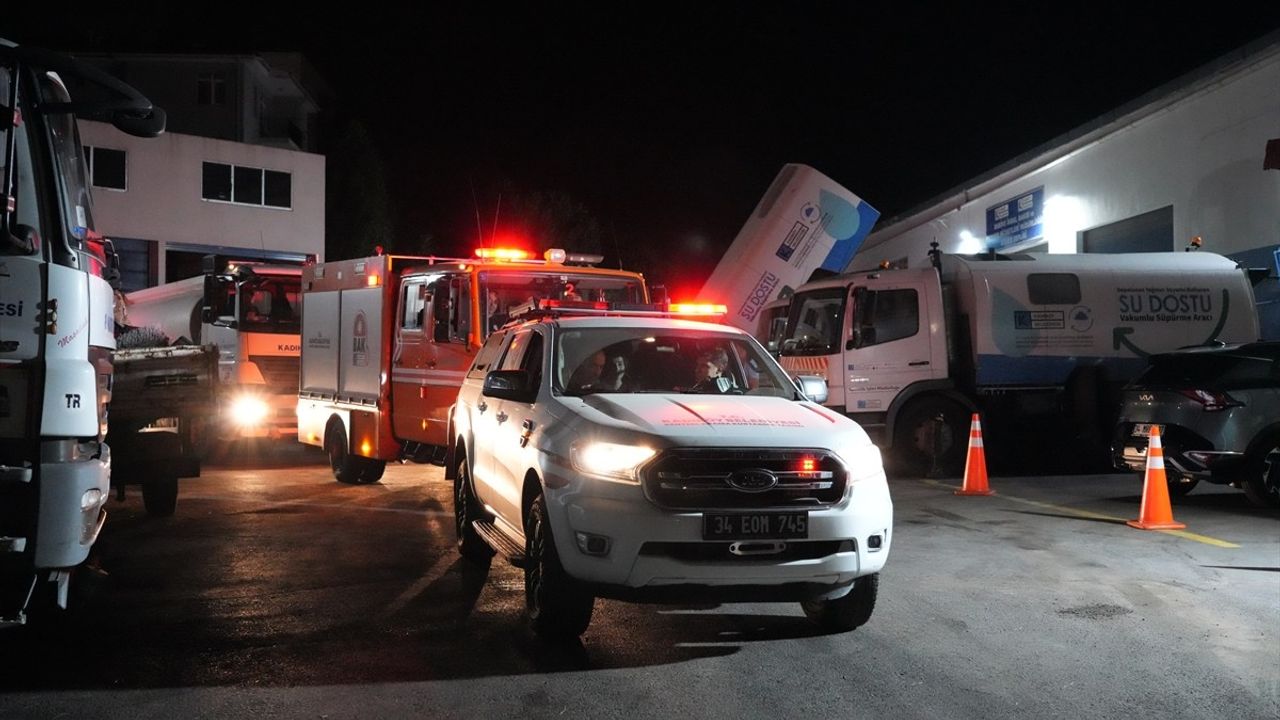 İstanbul Belediyeleri Bursa'daki Orman Yangınlarına Destek Sağlıyor