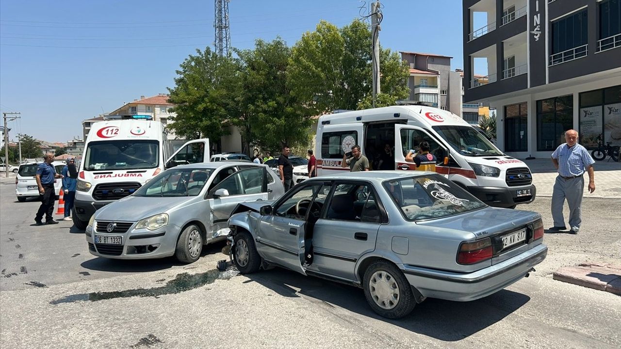 Konya'da Otomobil Kazası: 6 Yaralı