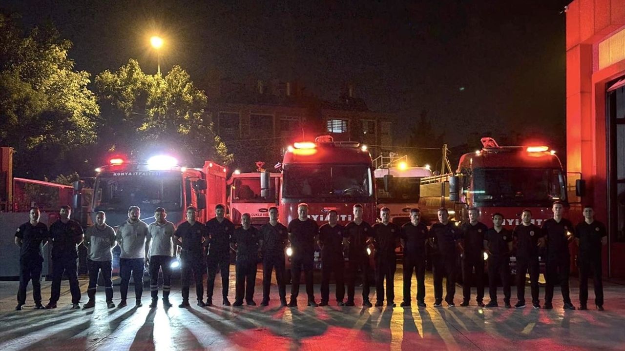 Konya'dan Bursa'ya Yangın Söndürme Desteği