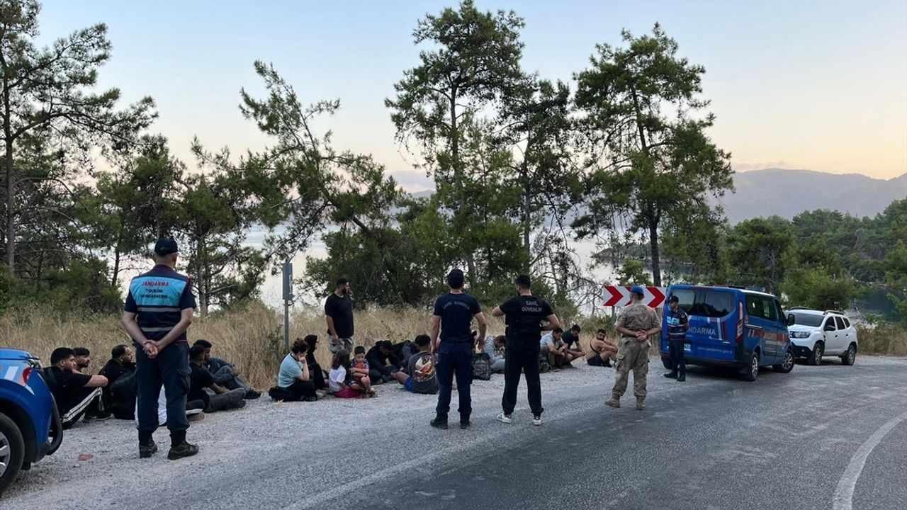 Marmaris'te Düzensiz Göçmen Operasyonu