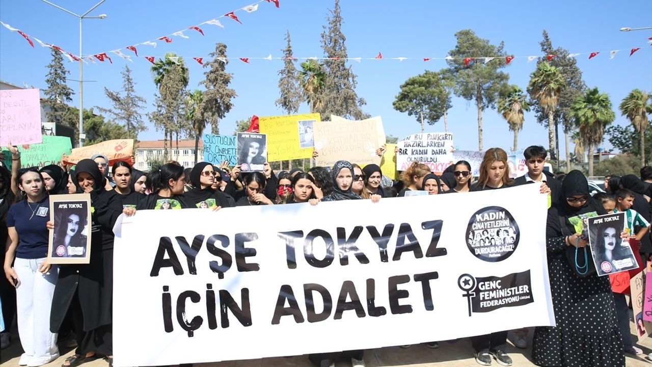 Reyhanlı'da Ayşe Tokyaz İçin Adalet Yürüyüşü