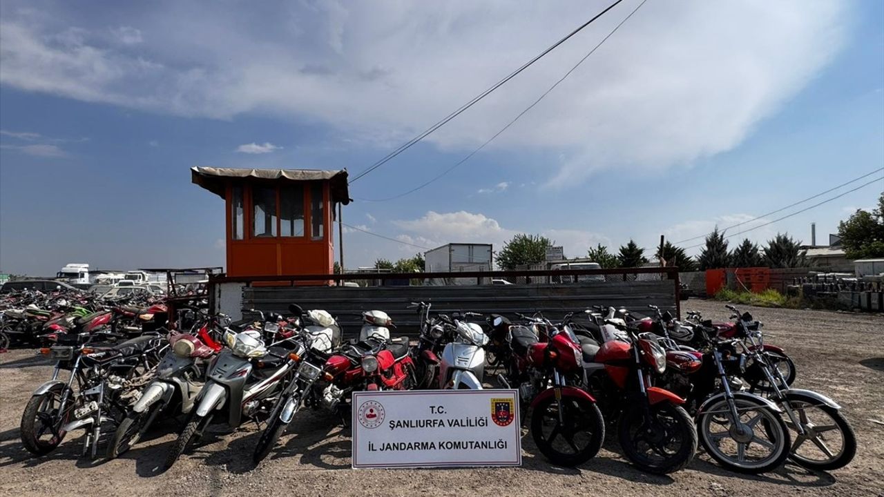 Şanlıurfa'da Motosiklet Hırsızlığına Büyük Darbe