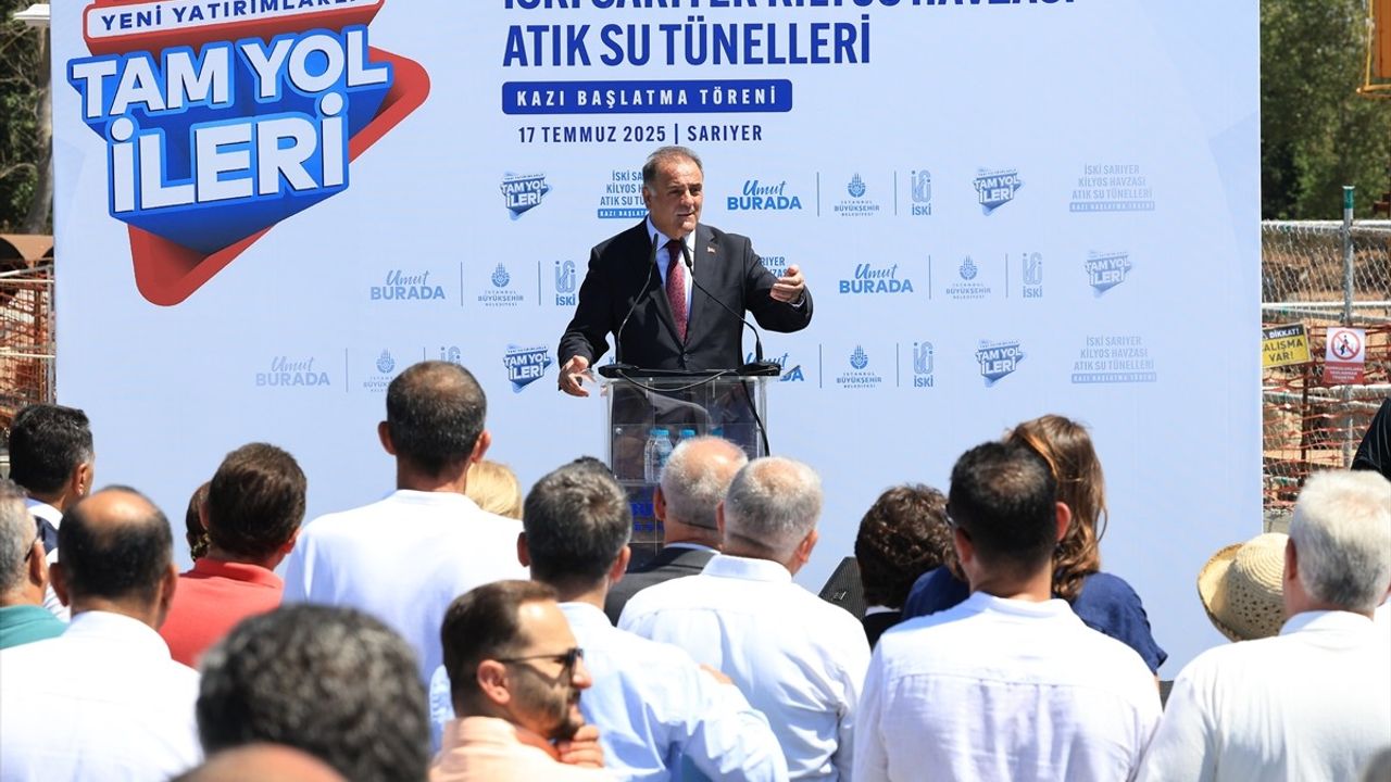 Sarıyer Kilyos Havzası Atık Su Tünelleri Kazı Çalışmaları Başladı