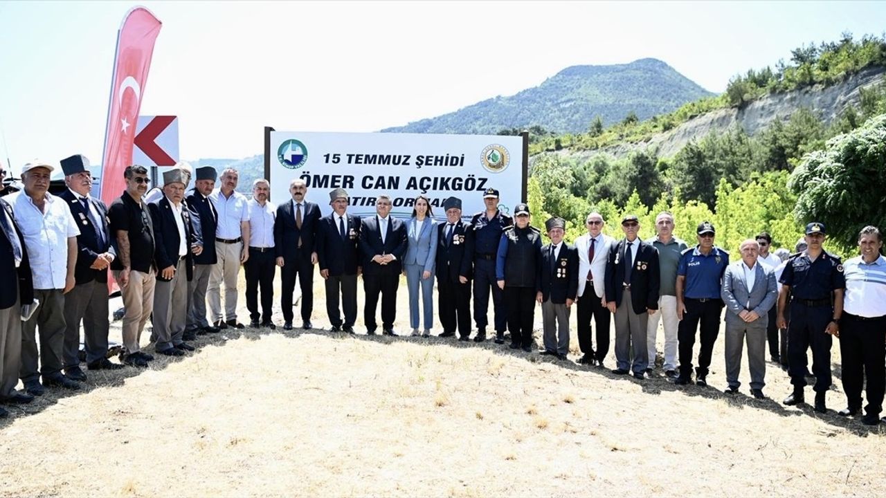 Sinop'ta 15 Temmuz Şehidi Açıkgöz İçin Fidan Bakım Töreni