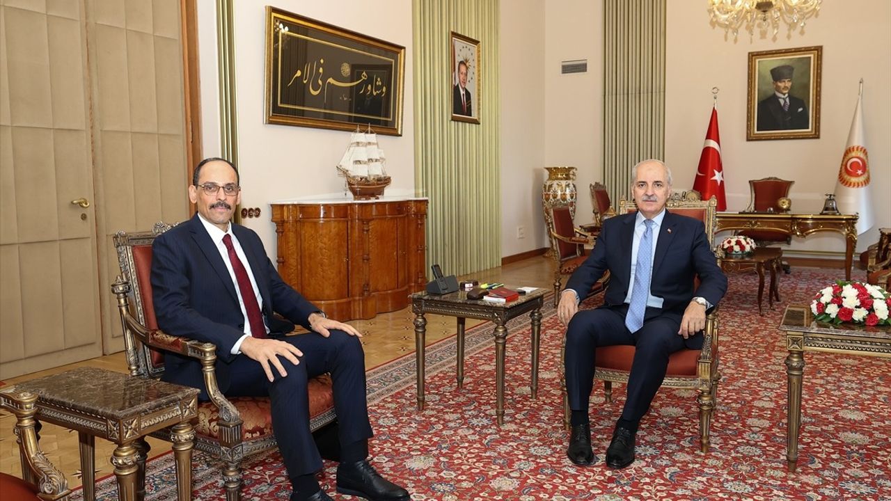 TBMM Başkanı Kurtulmuş, MİT Başkanı Kalın ile Görüştü