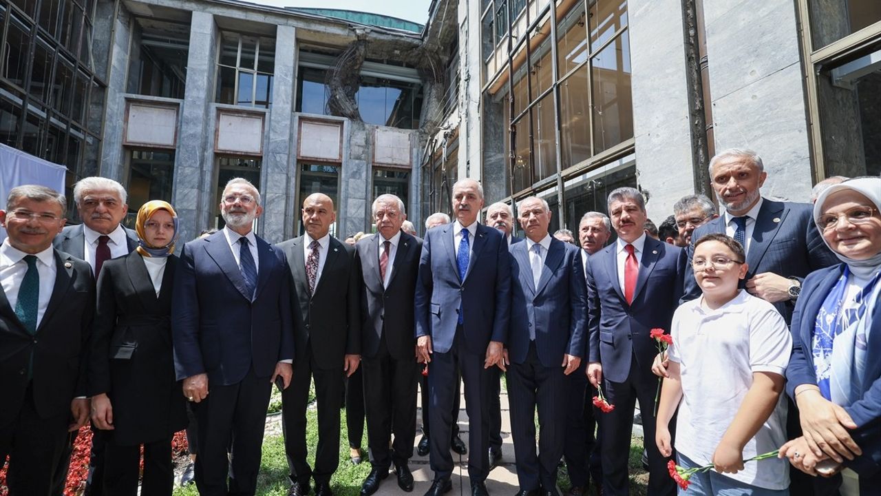 TBMM Başkanı Numan Kurtulmuş 15 Temmuz Anma Töreninde