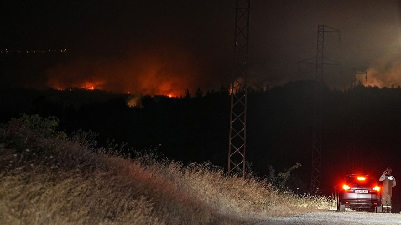 Tekirdağ'daki Orman Yangını Çanakkale'ye Sıçradı