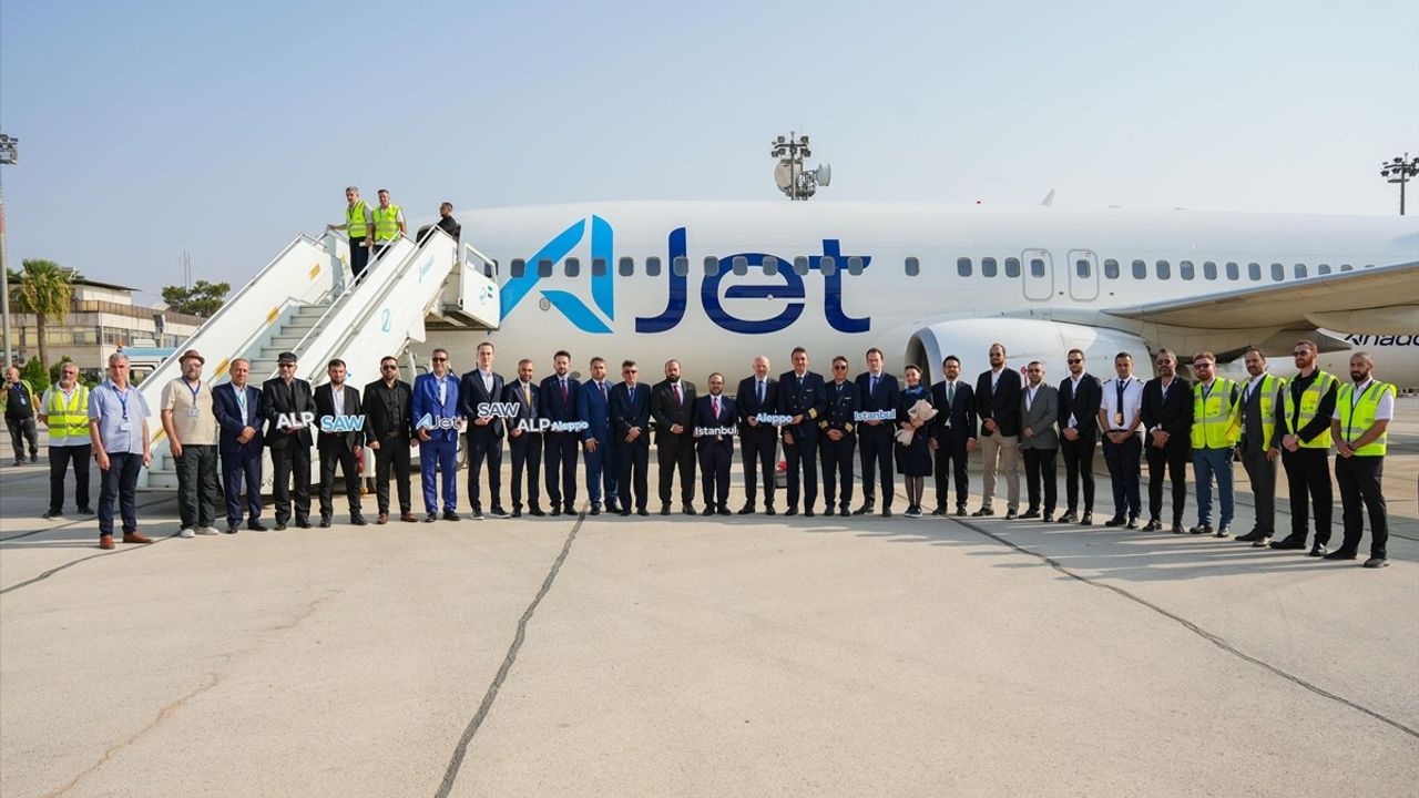AJet Halep'e Uçuşlarını Başlattı