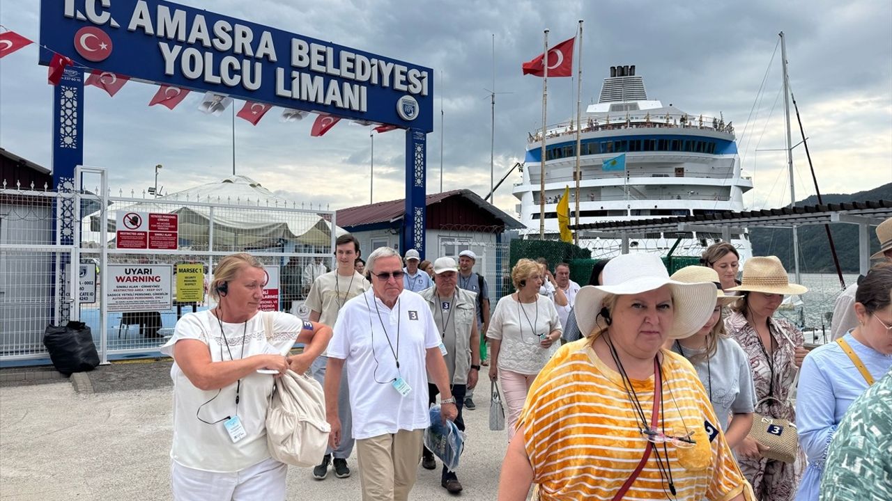 Amasra'ya Gelen Kruvaziyer Yolcu Sayısı 1117