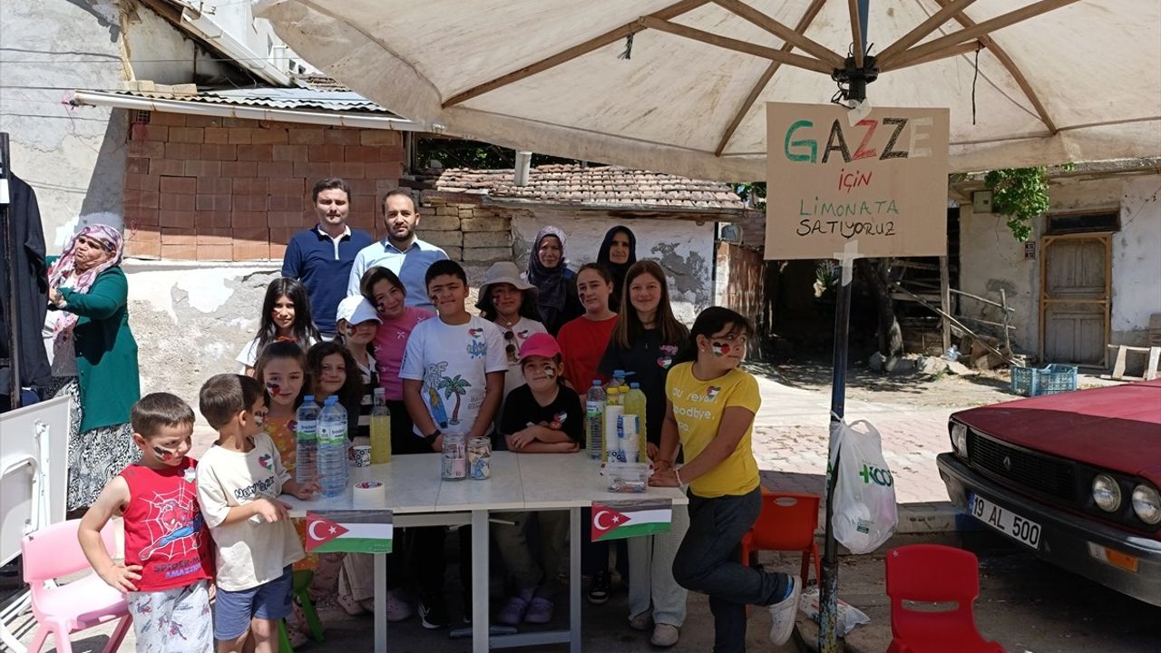Çorum'dan Filistin'e Destek: Limonata Satışının Geliri
