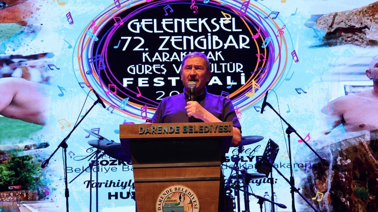 Darende'de Geleneksel Zengibar Karakucak Güreş ve Kültür Festivali Sürüyor