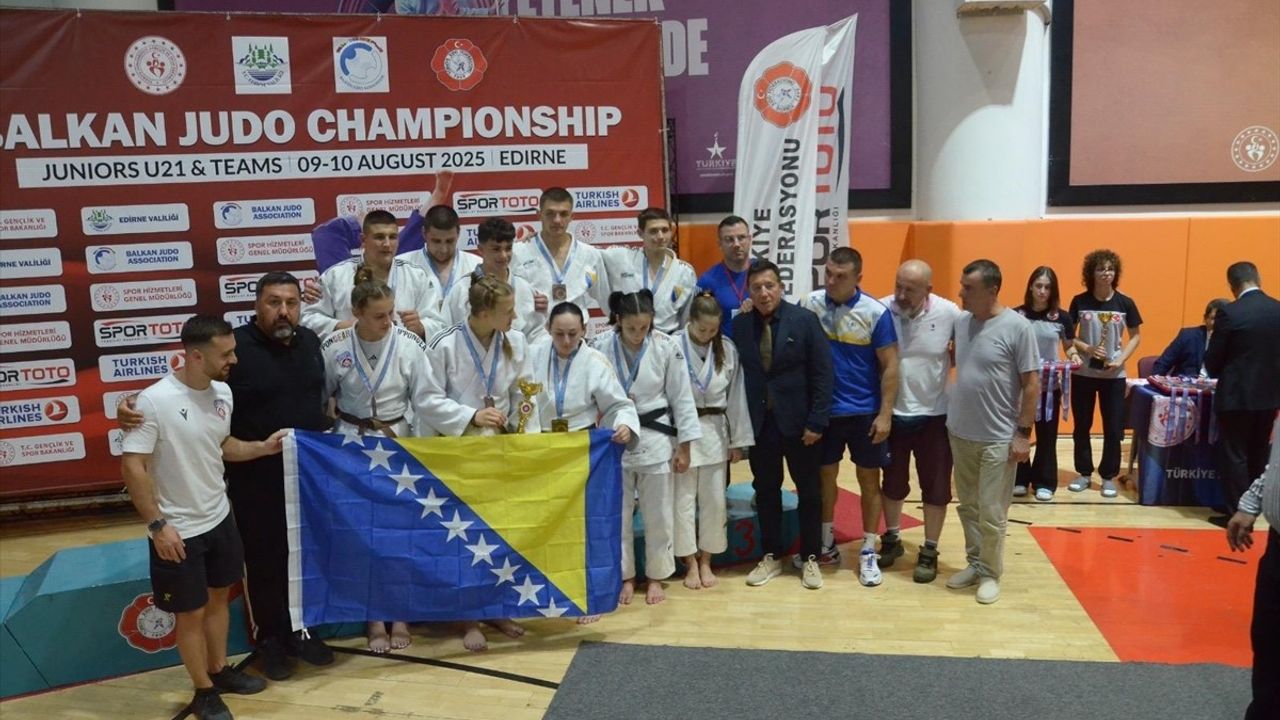 Edirne'de 21. Yaş Altı Balkan Judo Şampiyonası Gerçekleşti