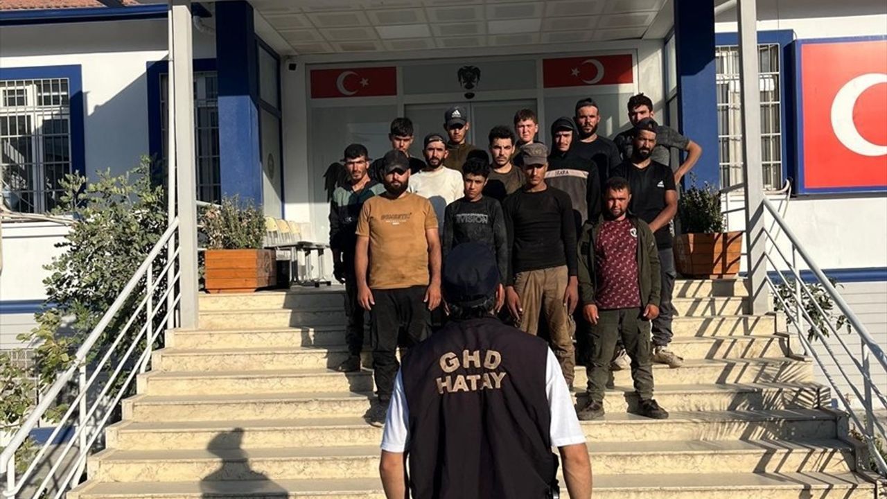 Hatay'da Düzensiz Göçmen Operasyonu