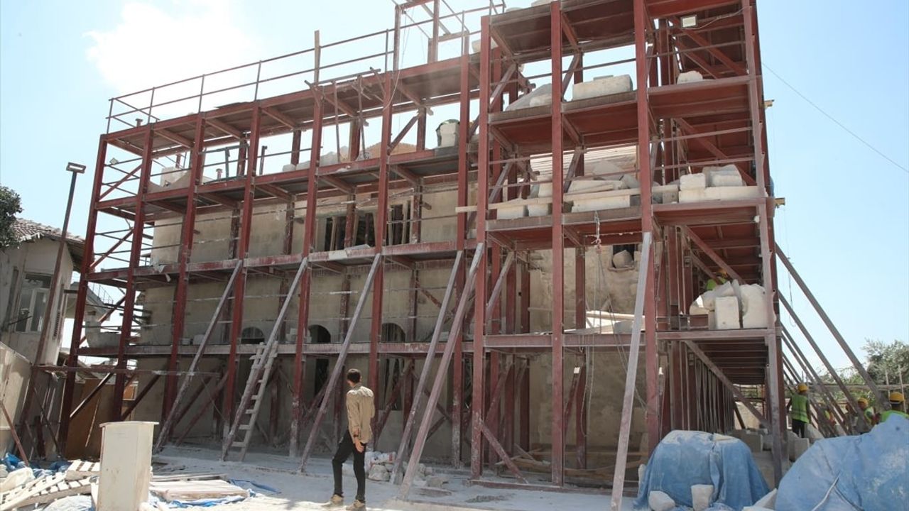 Hatay'daki Şeyh Ali Camisi'nin Restorasyonu Devam Ediyor