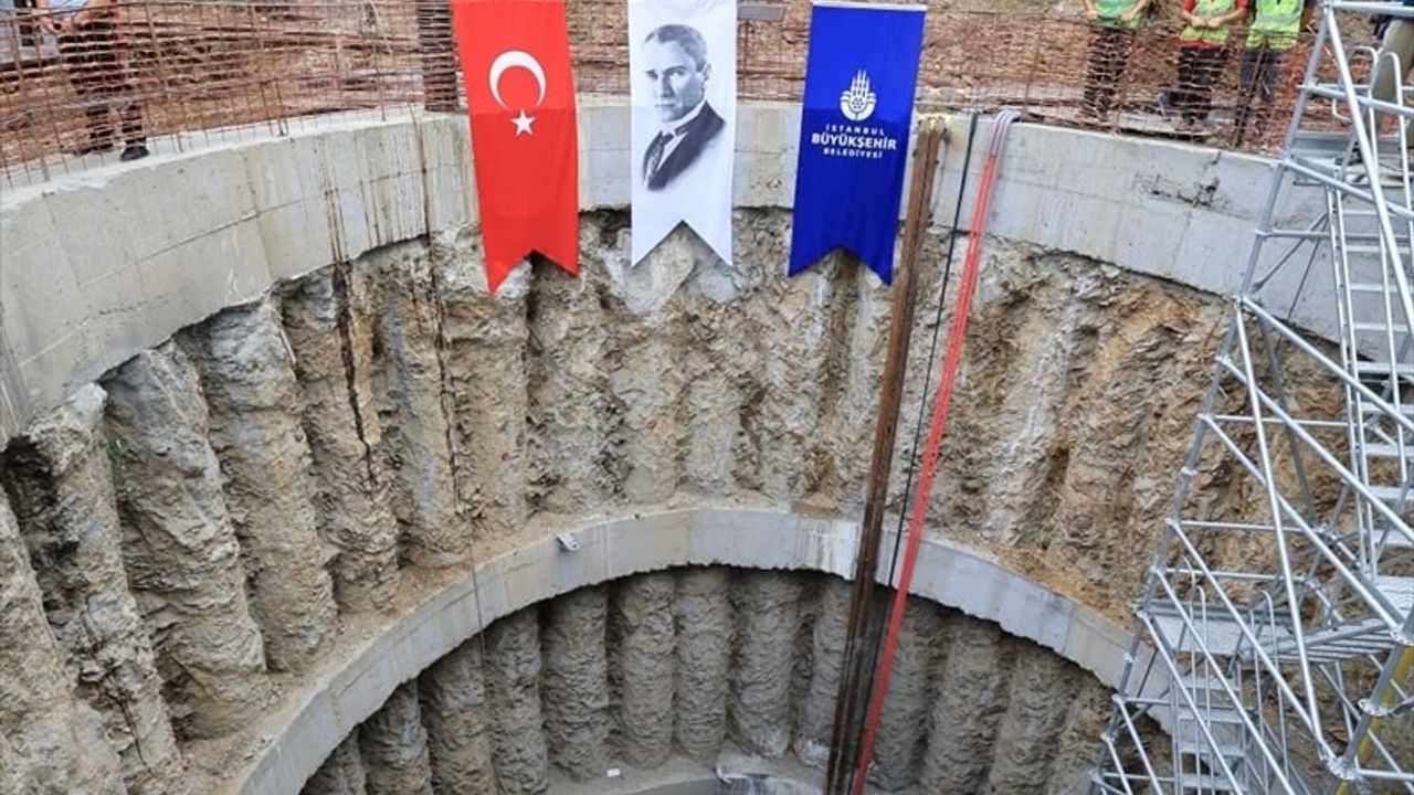 İstanbul'da Yağmur Suyu Tüneli Kazı Çalışmaları Başladı