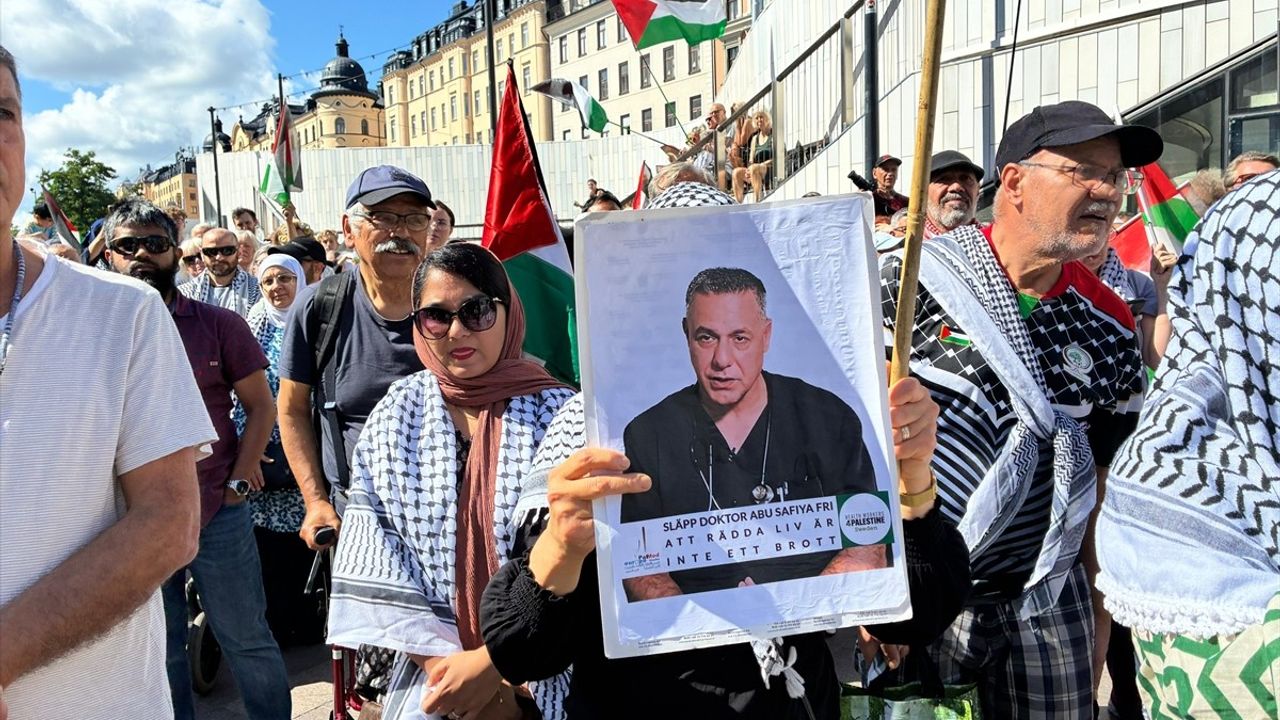 İsveç'te Gazze'ye Destek Protestosu