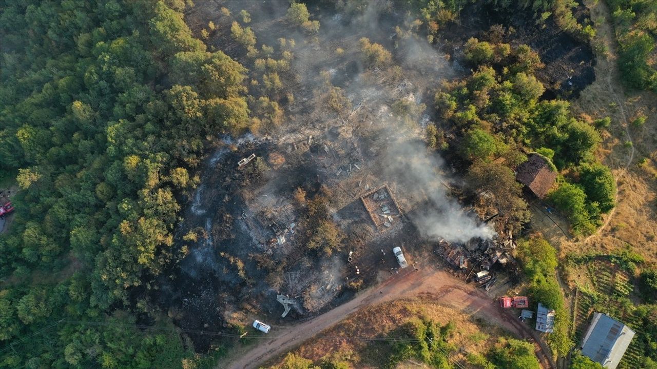 Kastamonu'da Yangın Felaketi: 6 Samanlık ve Bir Otomobil Ziyan Oldu