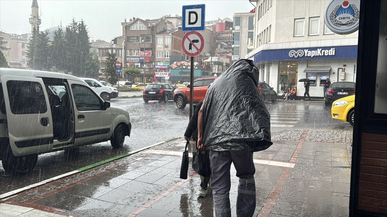 Kırklareli'nde Şiddetli Sağanak Yağış