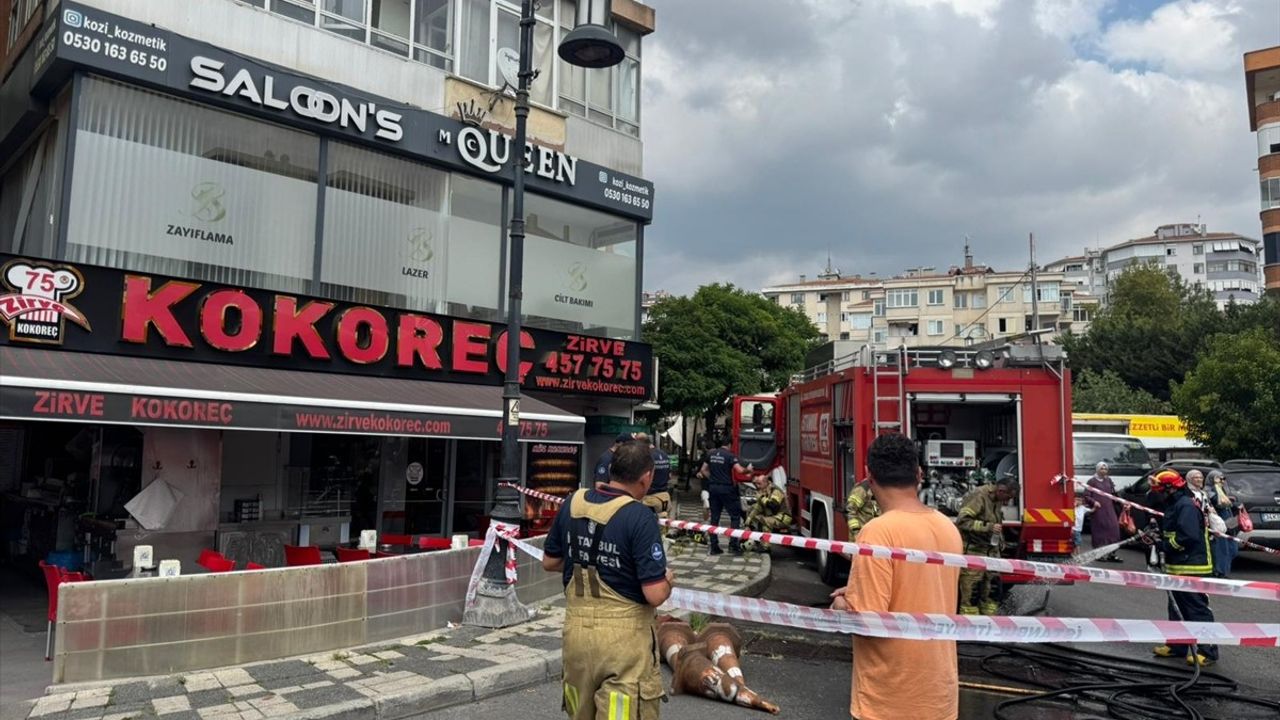 Maltepe'de Güzellik Salonunda Yangın