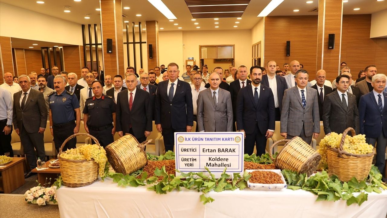 Manisa Ticaret Borsası'nda Çekirdeksiz Kuru Üzüm Alım Töreni