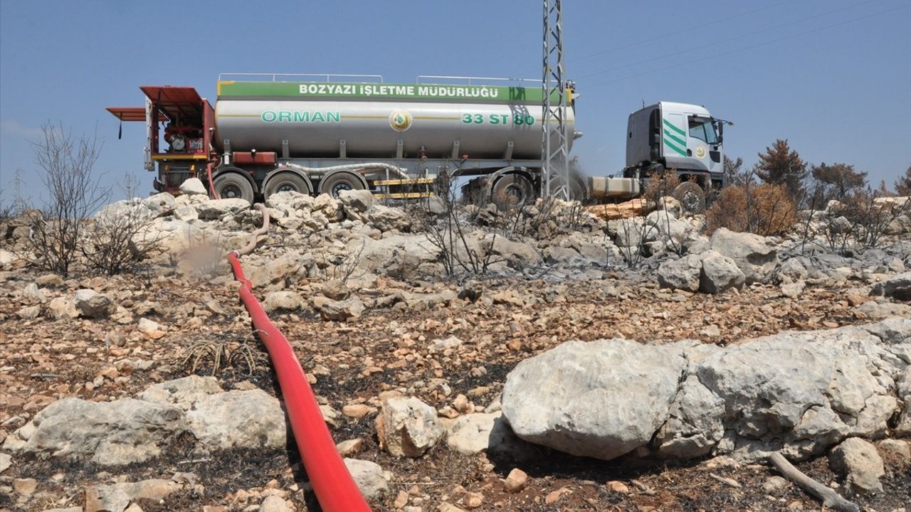 Mersin Silifke'de Orman Yangını Sonrası Havuzlar Yeniden Dolduruldu