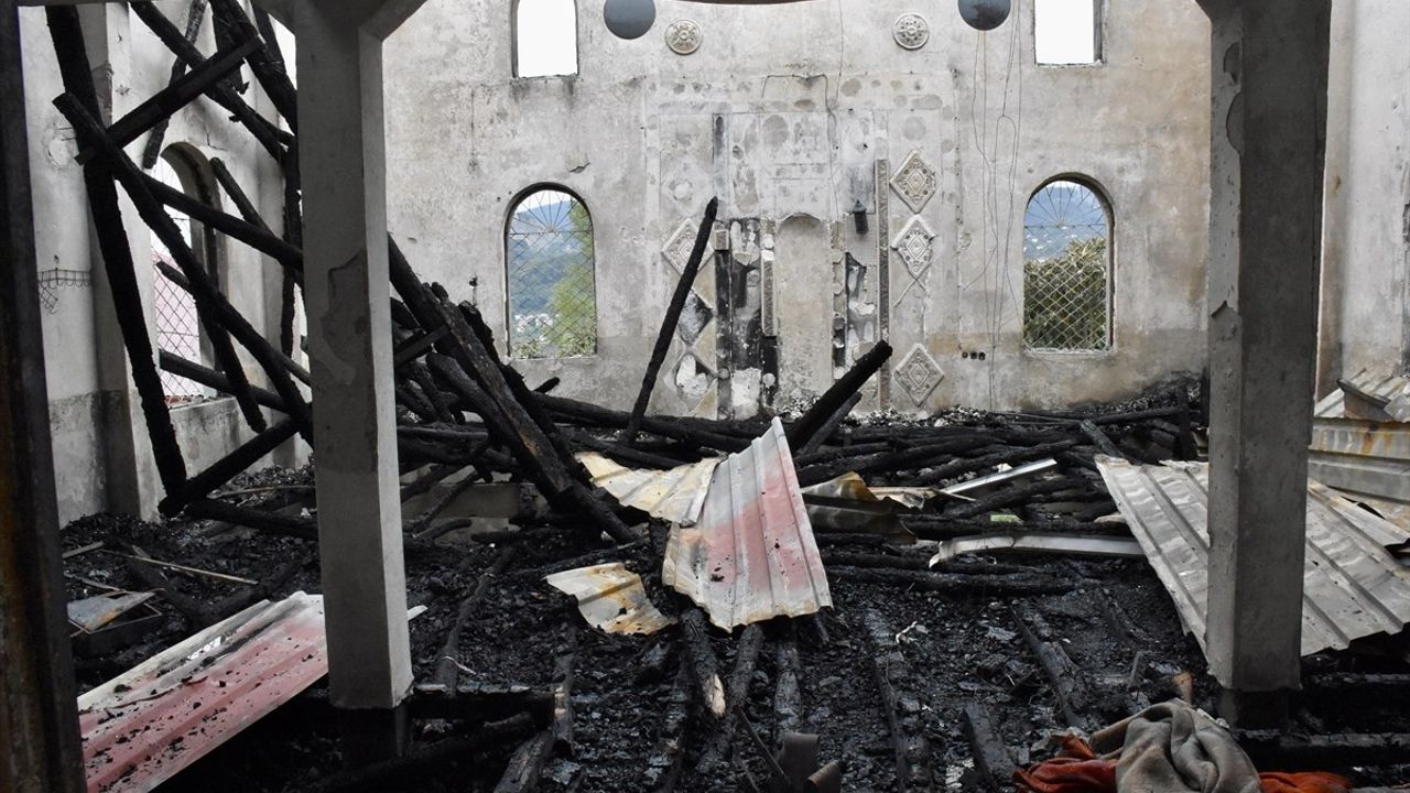 Ordu'da Merkez Camisi'nde Yangın Çıktı