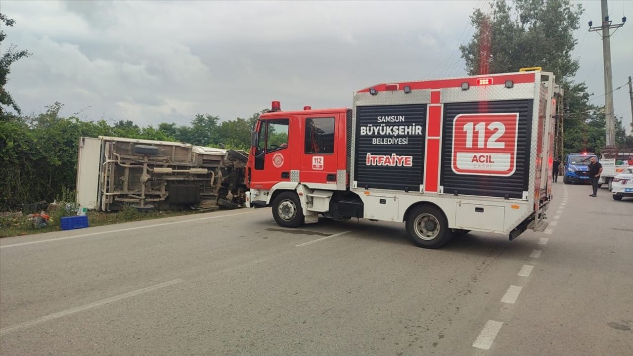 Samsun'da Kamyonet Kazası: 1 Ölü, 2 Yaralı