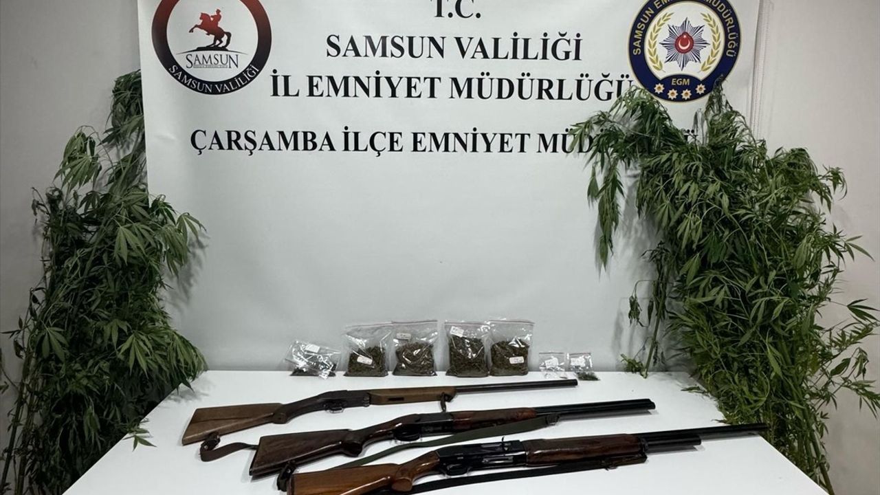 Samsun'da Uyuşturucu ve Silah Operasyonu: İki Zanlı Yakalandı