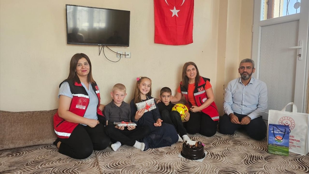 Şırnak'ta Şehit Oğluna Doğum Günü Sürprizi