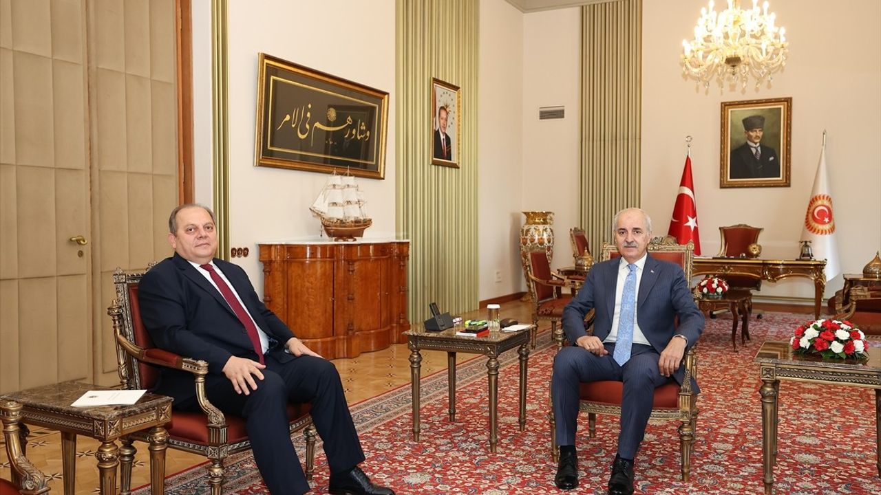TBMM Başkanı Numan Kurtulmuş, Yargıtay Başkanı Ömer Kerkez'i Kabul Etti